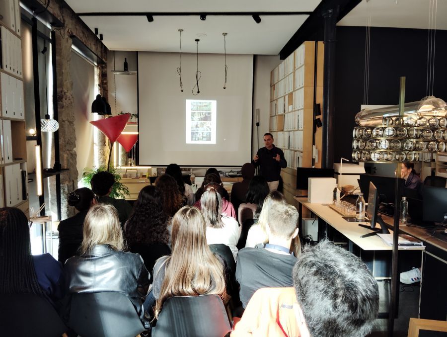 VBOBilbao argiztapen-proiektuen estudiora bisita.